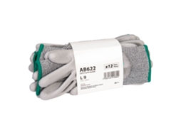 Pacote De Luvas Anticorte Pu Cut C13 - 12 Unidades Cinza / Xxl
