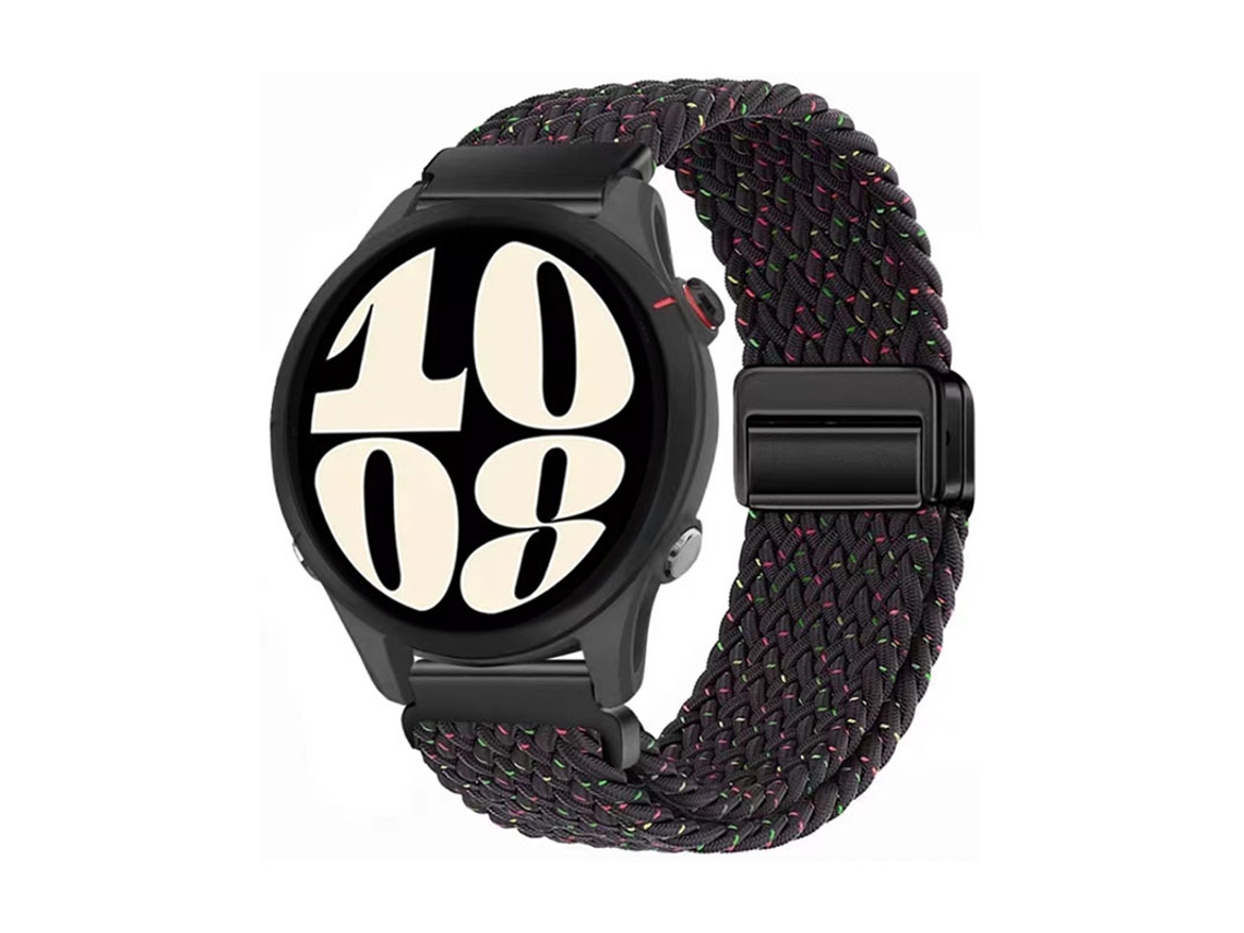 Pulseira De Nylon Trançado Com Fecho Magnético Gt6 Para Huawei Watch 5, Samsung Galaxy Watch 7, Xiaomi S4, Garmin