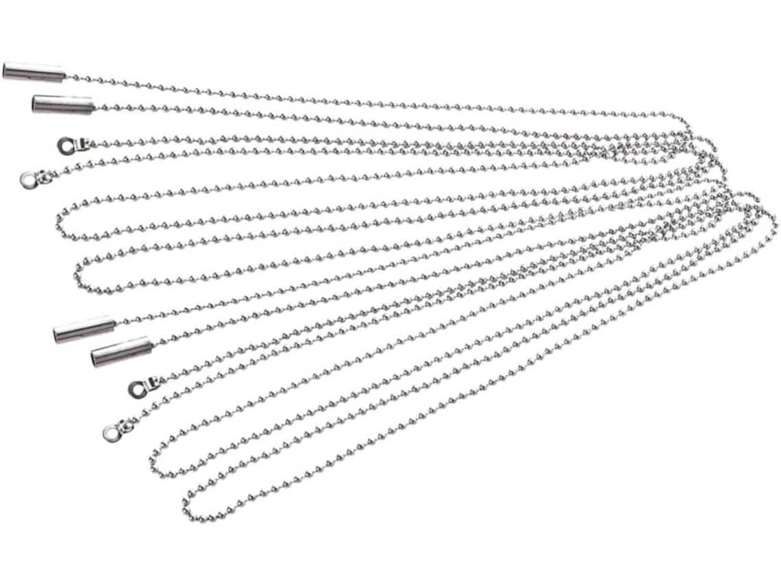 Conjunto De 4 Luminárias, Correntes Para Ventilador De Teto E Acessórios.
