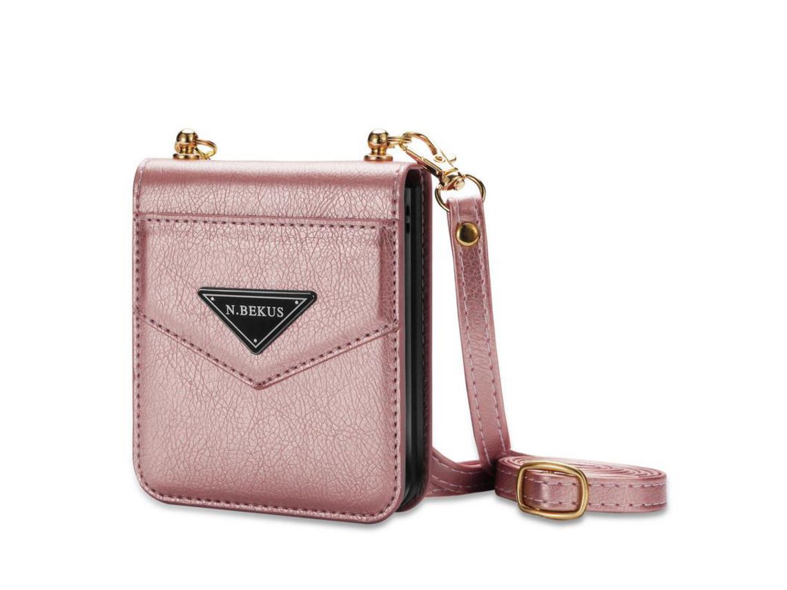 Capa para Samsung Zflip4 Rosa Dourado