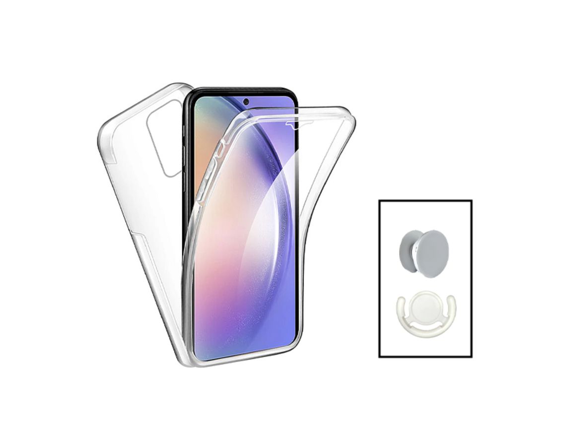 Kit Capa para Oppo A77 PHONECARE Transparente/Branco
