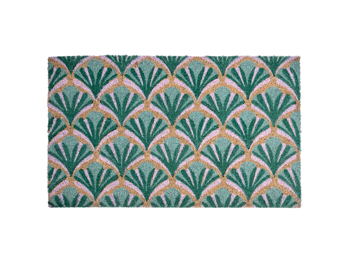Felpudo Beliani Tatalik De Fibra De Coco Verde 45x75