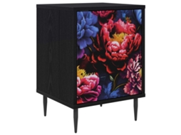 Maison Exclusive - Armário De Cabeceira Kiel Carvalho Preto 36 X 33 X 51 Cm