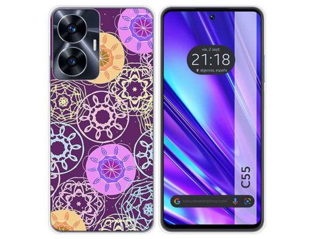 Capa para Realme C55 TUMUNDOSMARTPHONE Desenhos Radial Multicor