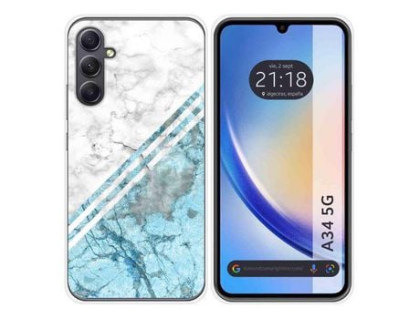 Capa para Samsung Galaxy A34 5G TUMUNDOSMARTPHONE Desenhos Mármor 02 Multicor