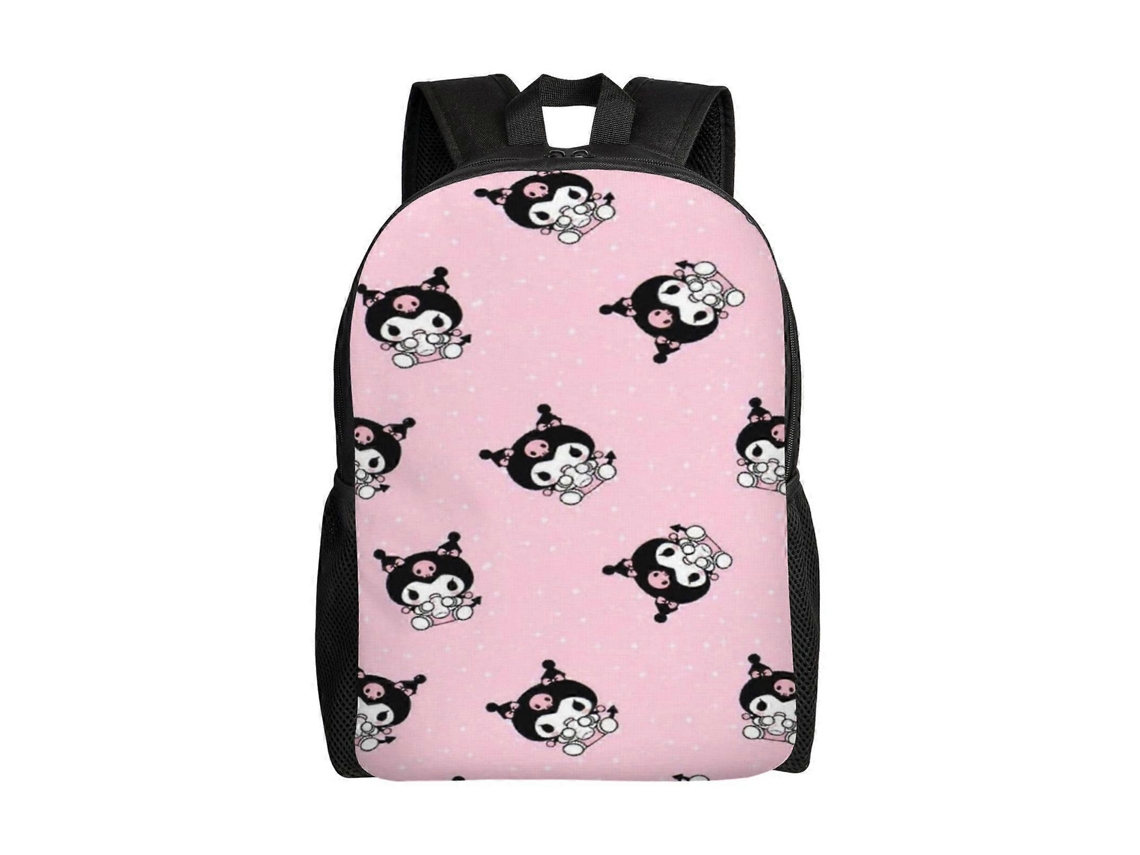Mochila Kuromi J247 Para Escola E Trabalho, Leve E À Prova Dágua, Mochila Estilosa Para Estudantes E Adultos C247 Olysi Shop