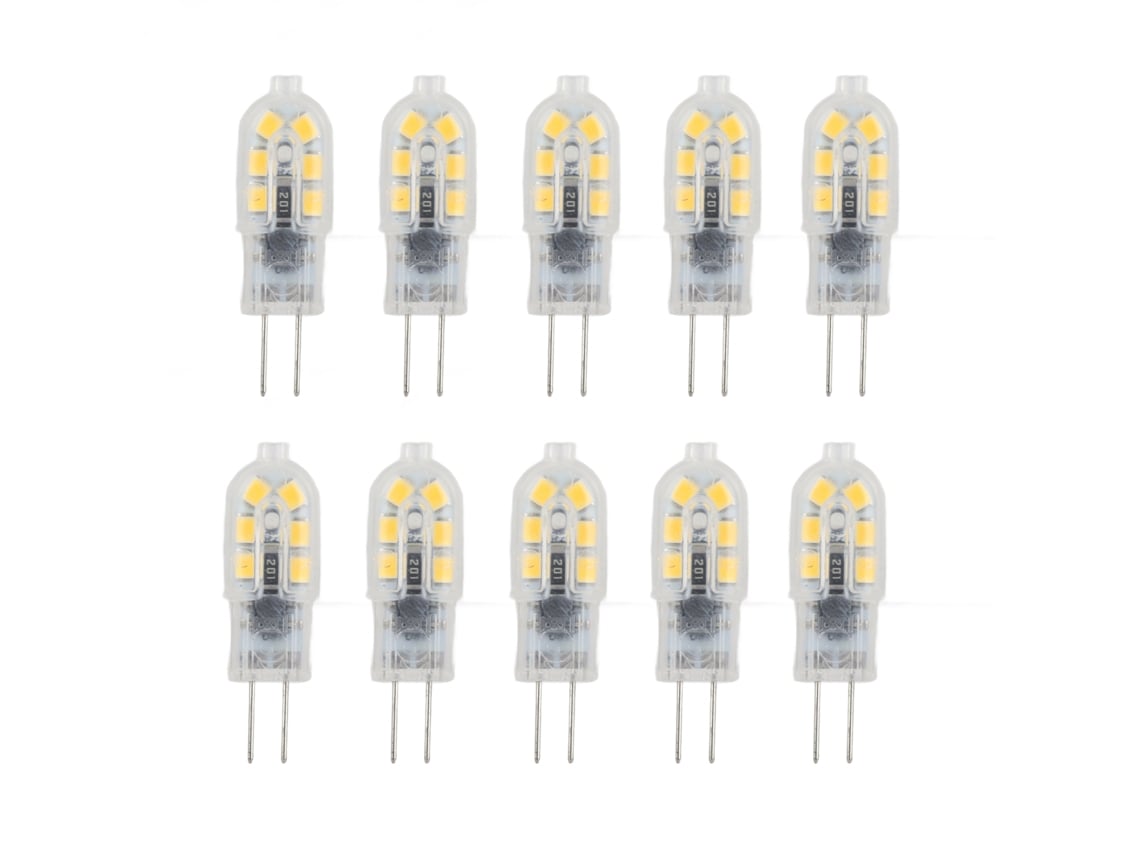 2026 10 Pack Bombilla Led G4 2835 Transparente 220v Luz Cálida 2700k para Caravana Armario Paisaje