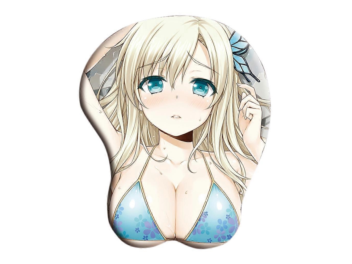 Mousepad 3d De Anime Com Suporte Para Pulso Em Gel De Sílica, Apoio Para O Pulso, Almofada Antiderrapante Para Fãs De Anime, Preto. Olysi Shop