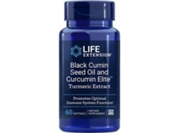Suplemento Alimentar LIFE EXTENSION Semente De Cominho Preto Com Extrato De Cúrcuma Elite De Curcumina (60 cápsulas)