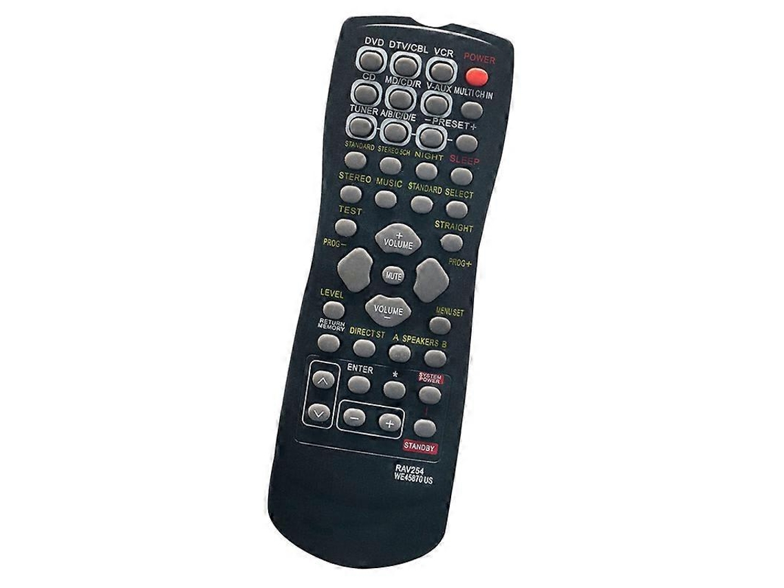 Controle Remoto Substituto Compatível Com Rav254 Receptores Yamaha Rx-v496 Htr-5240