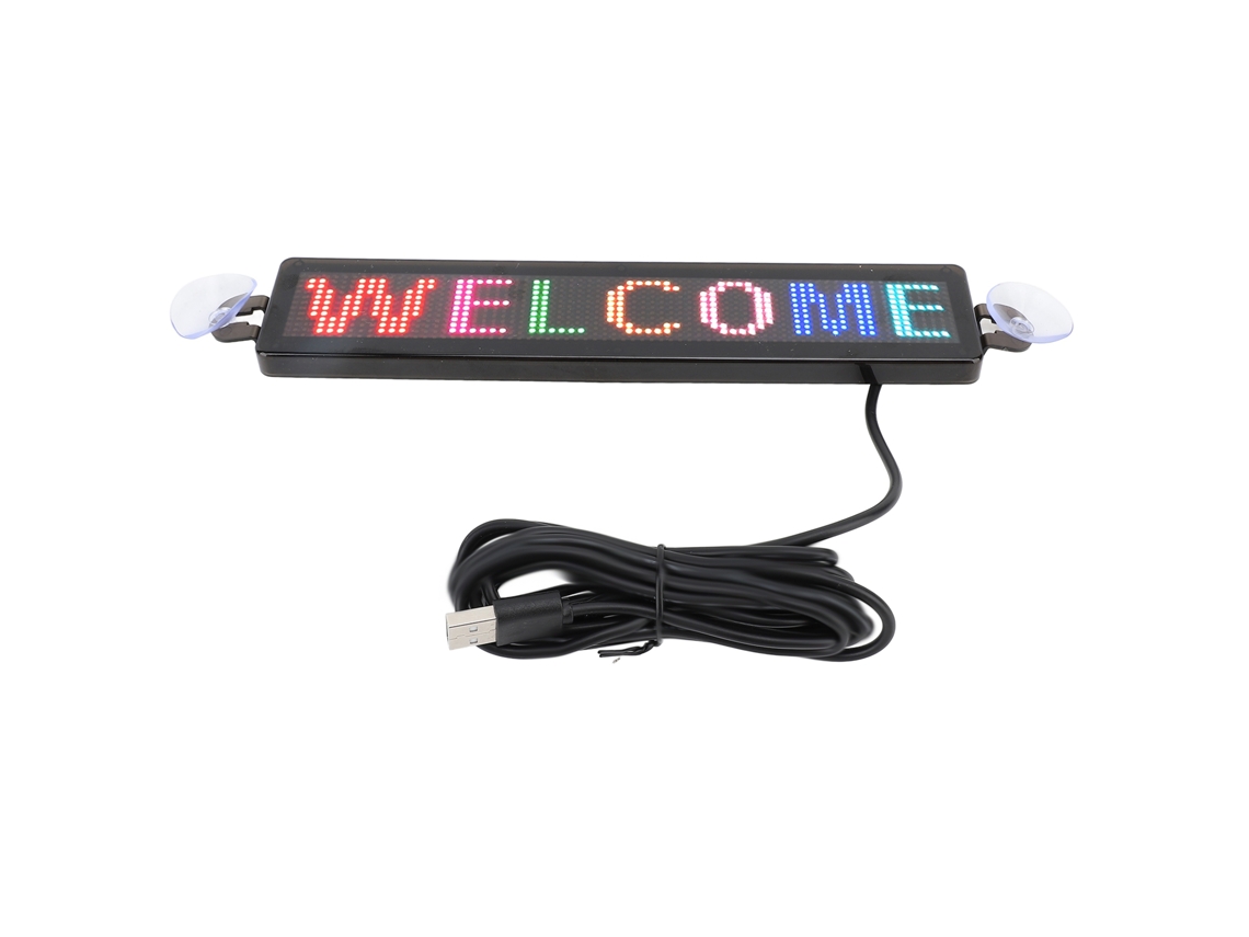 Letreiro LED deslizante 12x72 pixels, Bluetooth, programável, para festas | S/MARCA