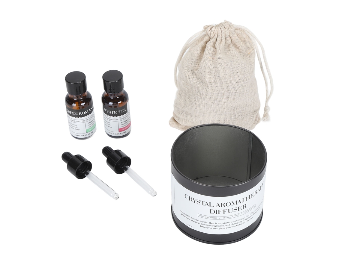 Conjunto De Difusor De Pedra Com Óleo Essencial Para Aromaterapia Em Casa