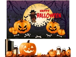 Banner impresso em lona para festa de Halloween, 179,8 x 110 cm |