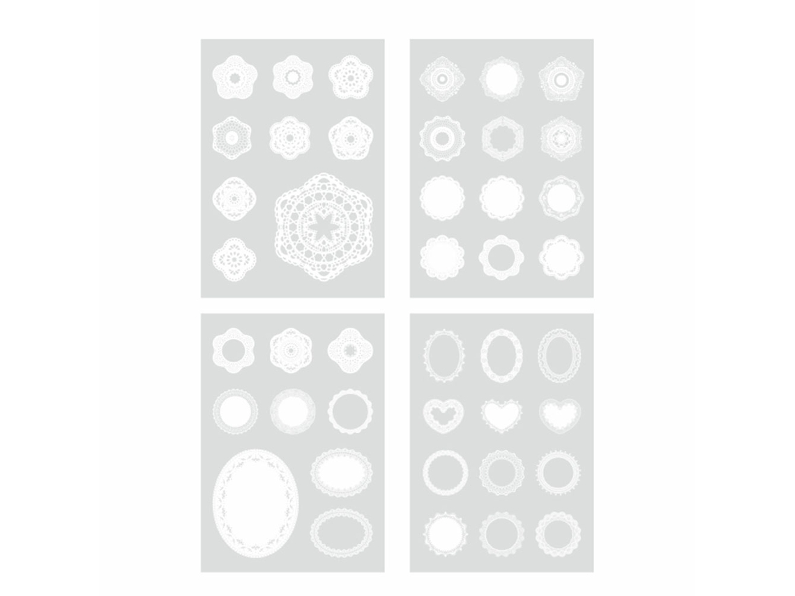 4 Adesivos De Papel No Estilo Retrô De 90 X 75 Mm Para Artesanato, Adesivos Decorativos De Pet (4)