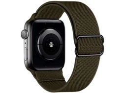 Bracelete Desportiva Elástica Para Apple Watch Series 11/10/9/8/7/6/5/4 Se 3/2/1 (41 Mm, 40 Mm, 38 Mm) Verde Escuro Panoona
