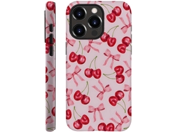 Capa Para Iphone 13 Pro Max, Rosa Com Laço De Cereja, Macia E À Prova De Choque, Ideal Para Meninas, Mulheres, Meninos E Homens