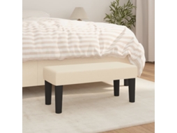 Vidaxl Banco 70x30x30 Cm Tecido Cor Creme