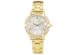 Reloj De Pulsera Unisex De Acero, Cuarzo, Elegante Y Casual Para Hombres Y Mujeres (oro)