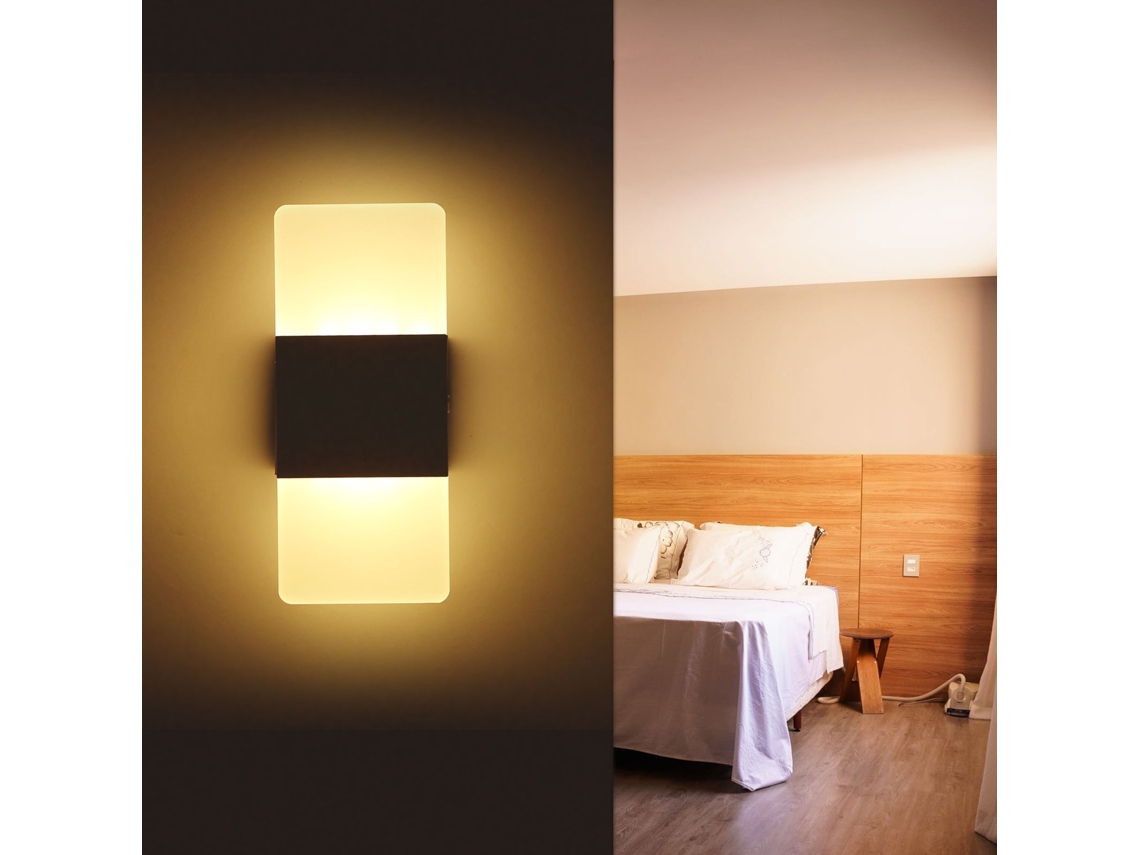 2026 lâmpada de Parede L ed Retangular Ac85 265v para Quarto e Corredor, Aparato Decorativo de Alumínio para Casa