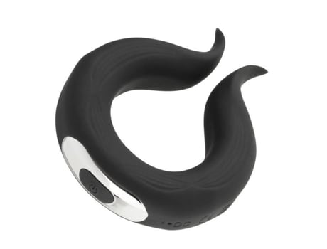Anel Vibratório Preto para Orgasmos Rápidos Intensos Múltiplos e Discretos Graças Ao Seu Motor Potente e Silencioso HUGBOX