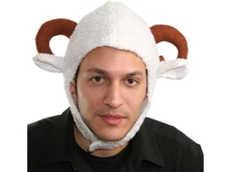 Gorro DISFRAZZES Cordeiro Com Cornos (Tam: Tamanho Único)