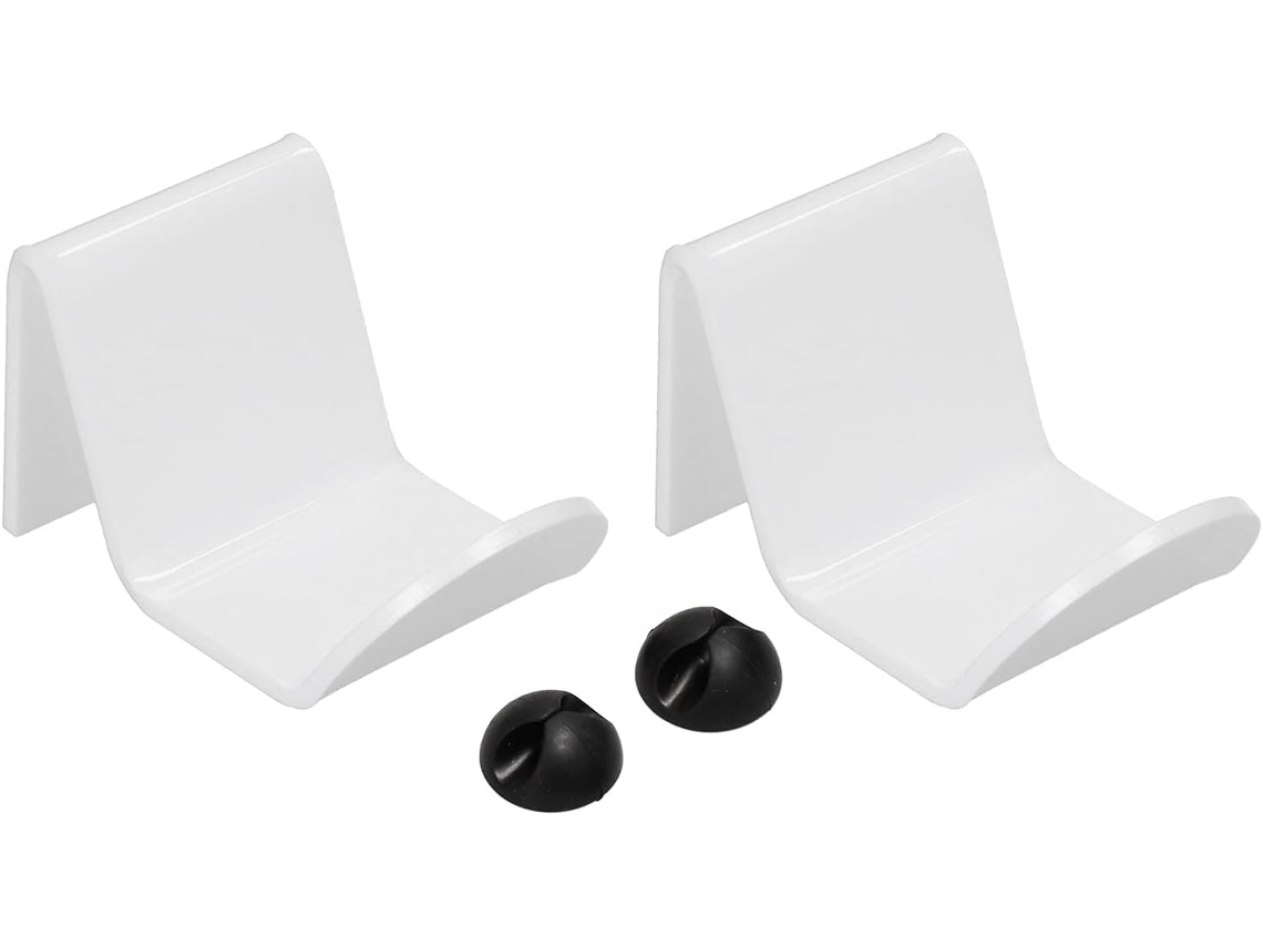 Suporte Para Controle De Videogame Em Acrílico Branco, Resistente E Ideal Para Organizar Controles Fones De Ouvido Em