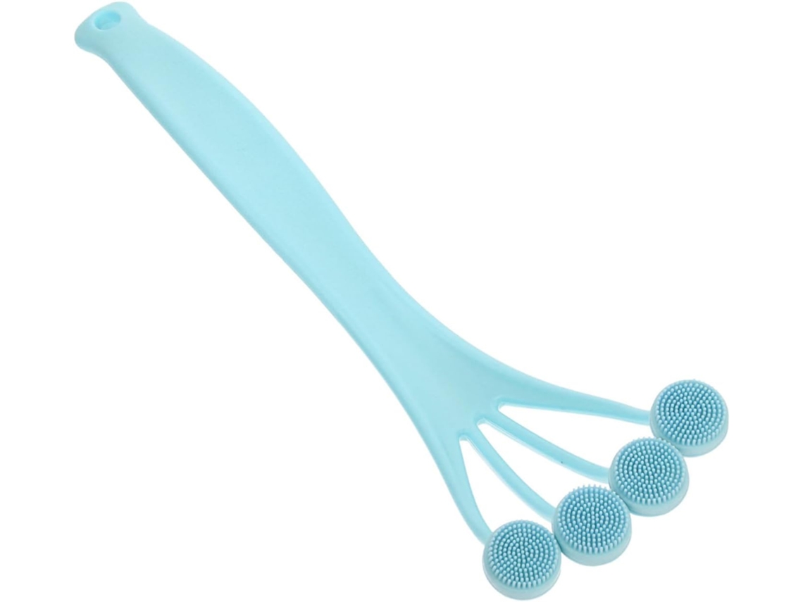Escova De Silicone Healeved Para O Corpo, Escova De Banho Esfoliante Com Cabo Longo, Acessório Prático Para O Banho