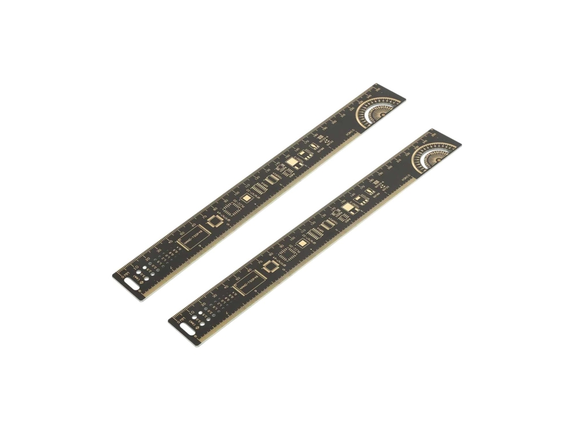 Régua Para Pcb De 10 Polegadas, 2 Peças De 25cm, Resistor, Capacitor, Chip, Escala De Engenharia, Régua Para Placa De