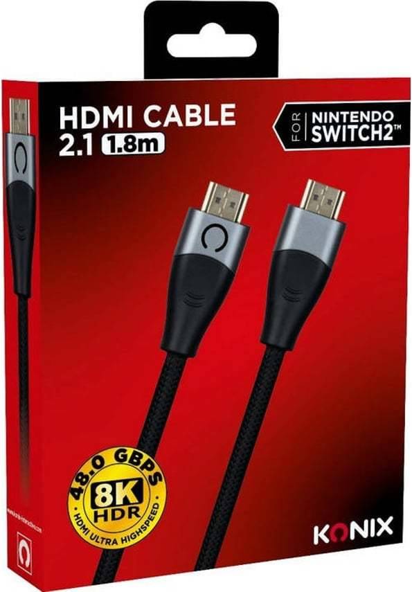Cabo HDMI 2.1 KONIX Nintendo Switch 2