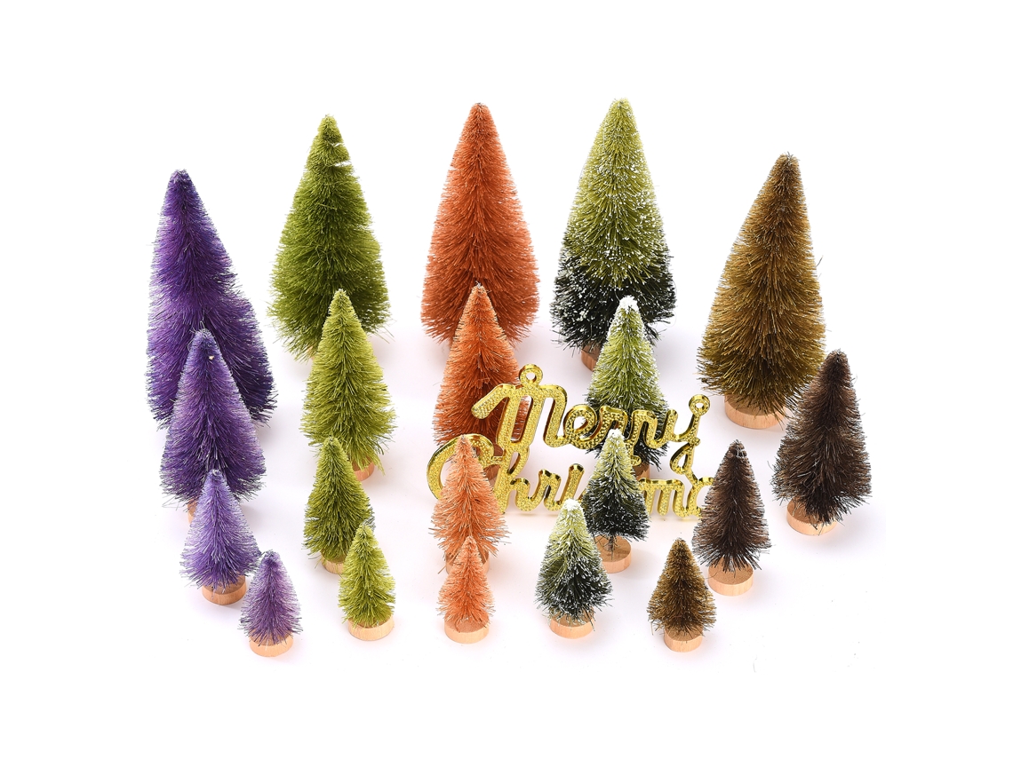 Laxiscreed Conjunto De Árvores De Natal Artificial Com 21 Peças Para Decoração Festiva