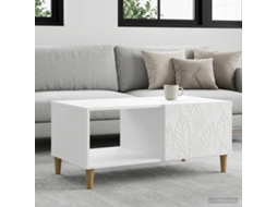Vidaxl Mesa De Centro Branco 90 X 50 X 40 Cm Derivados De Madeira