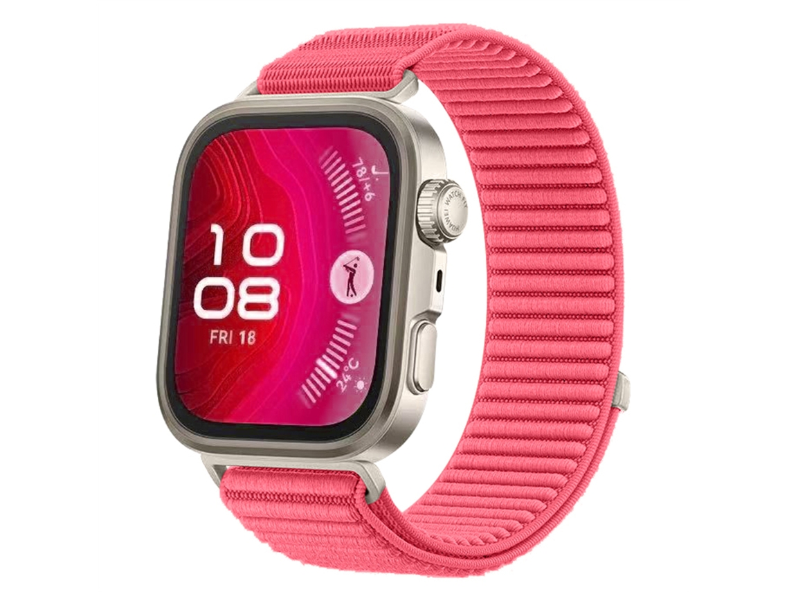 Trançada Nylon Para Huawei Fit 4 Pro/fit 3/fit 5,fecho Magsafe, Respirável Vermelho Hexinyigjly