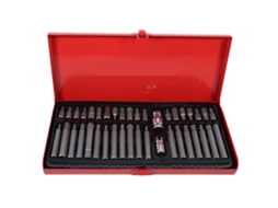 Conjunto 40 Bits Chave De Parafusadeira Elétrica Hex Torx Com Adaptador E Suporte