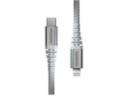 Cabo SWISSTEN Kevlar Usbc-Lightning (Outlet Caixa Aberta - 1.5 M - Branco)