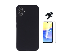 Capa Clearglass para Samsung Galaxy A06 PHONECARE Resistente Preto