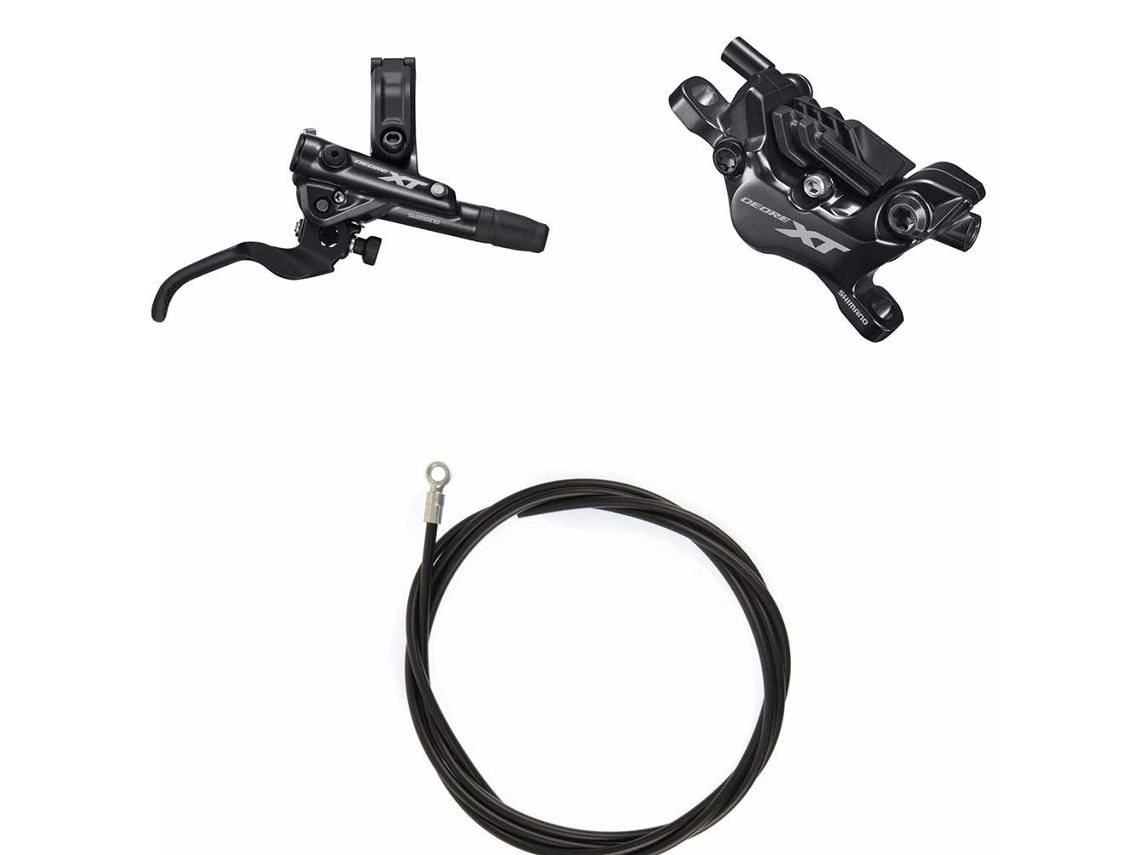 Traseira Deore Xt Bl-M8100 Br-M8120 Hydraulic 4P Freio Kit Prateadoshimano