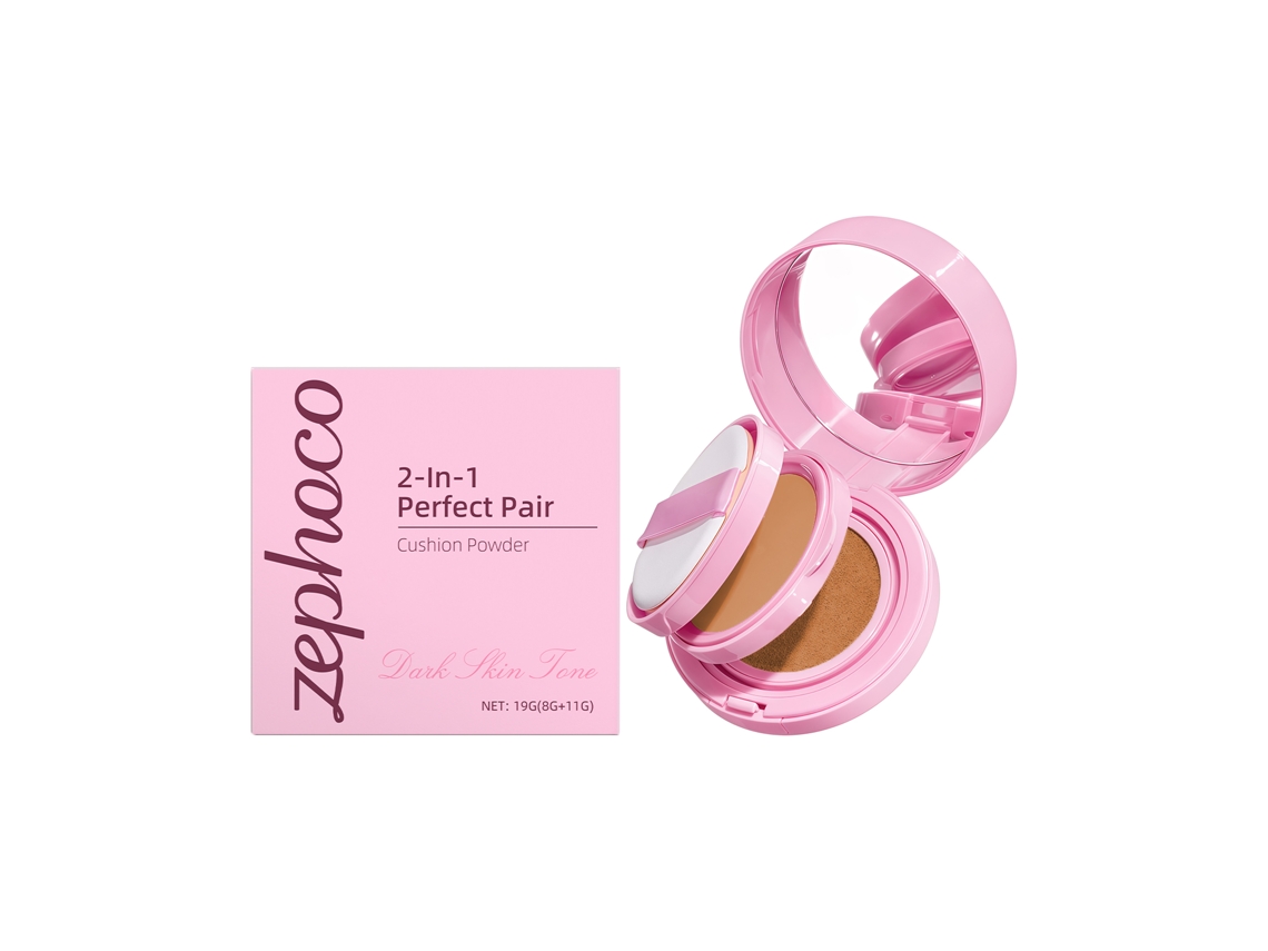 Cushion Zephoco 2 in 1 Controla Oleosidade e Hidrata de Forma Natural LAXISCREED
