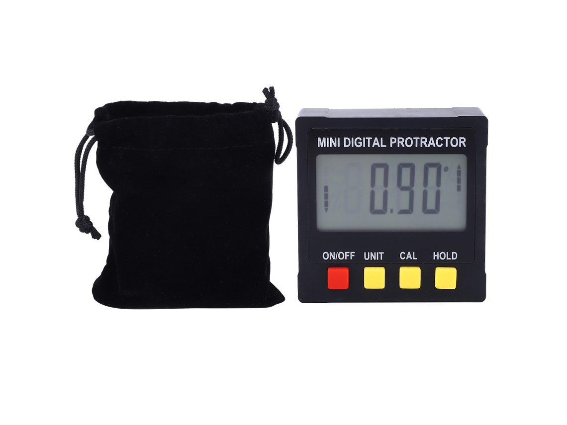 Inclinômetro digital LCD magnético de 4 lados 4*90° para instrumento eletrônico de nivelamento de ângulo