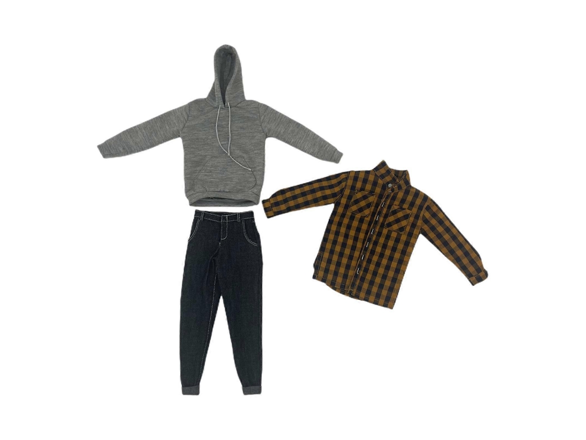 Conjunto De Roupas Masculinas Completas Escala 1/6, Para Figuras De Ação Masculinas De 12 Polegadas