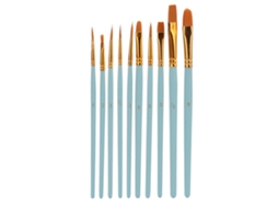 Pincel De Pintura Com Controle Preciso E Grip Confortável, Fácil De Limpar, Ideal Para Amigos, Iniciantes E Artistas, Cor Azul Claro