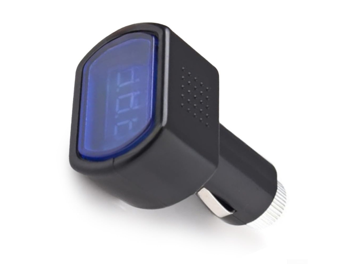 Voltímetro Digital Dc 12v-24v Com Display Led, Medidor De Voltagem
