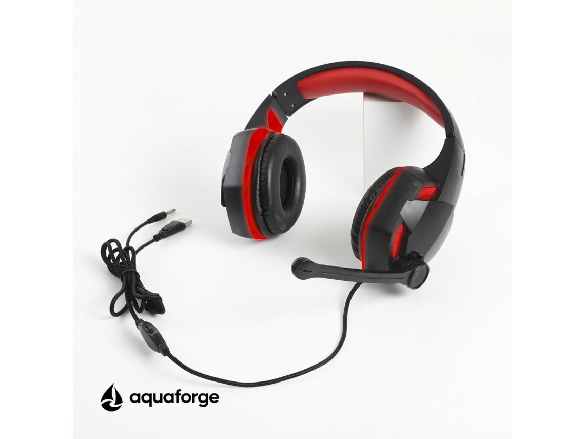 Headset Gaming Com Microfone Led Som Estéreo 3,5 Mm