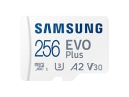 Cartão Memória Samsung EVO Plus 2021 MicroSd 256GB