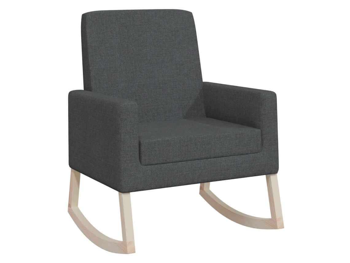 Rocking Chair, Rocking Chairs Vidaxl Cinzeto Tecido