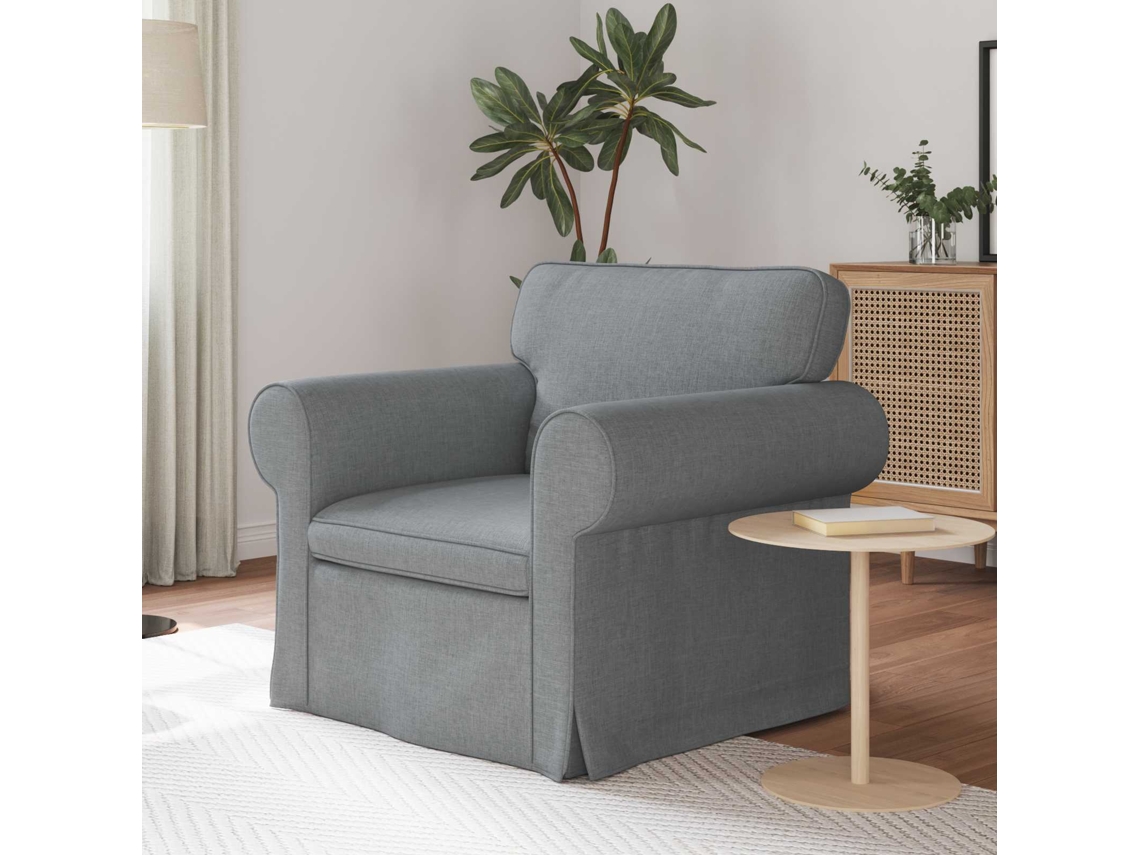 Vidaxl Sofá Cinzento-claro 95 X 82 X 80 Cm Tecido