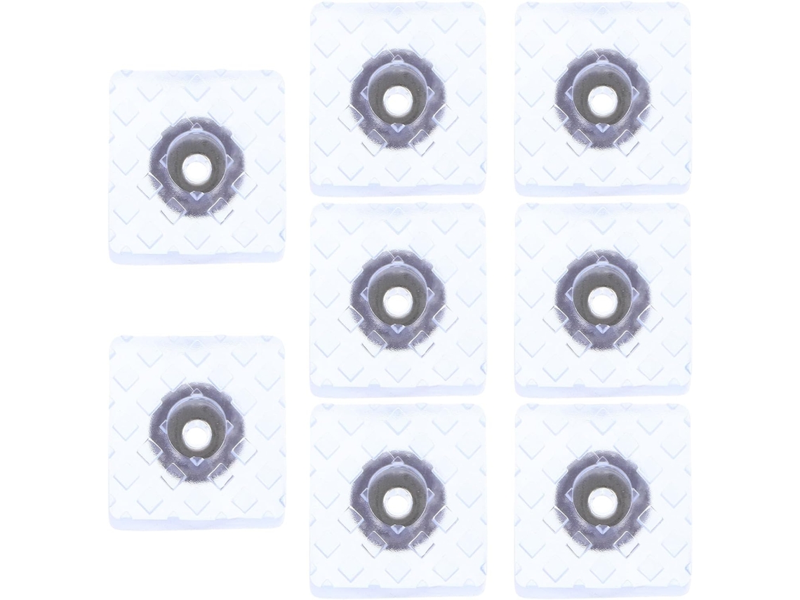 Heallily 8-almofadas Antiderrapantes Brancas Em Pvc, Multifuncionais, Para Elevar Os Pés De Móveis E Máquinas Lavar