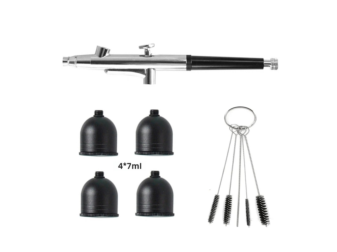 Kit De Pistola De Pintura K5 (preta), Incluindo Copo, Kit De Limpeza E Ferramentas De Reposição.
