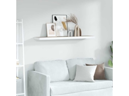 Vidaxl Prateleira Parede Suspensa 90x23,5x3,8cm Mdf Carvalho E Branco
