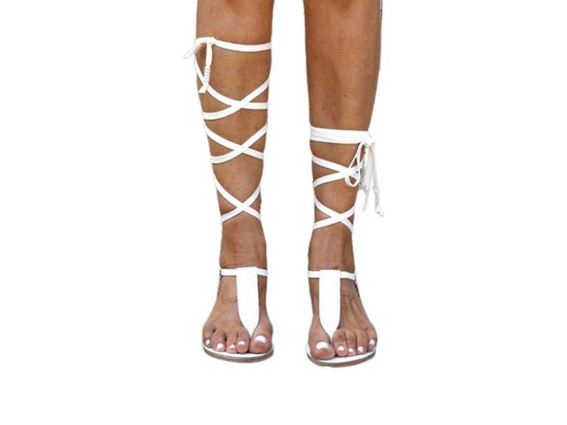 2026 sandálias Romanas Gladiadoras Planas com Tiara para Mulher, Dedão de Pé, Clips, Praia, Tamanho Ue 36 43