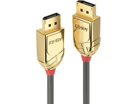 Cabo de Dados LINDY (DisplayPort - 3 m - Dourado)